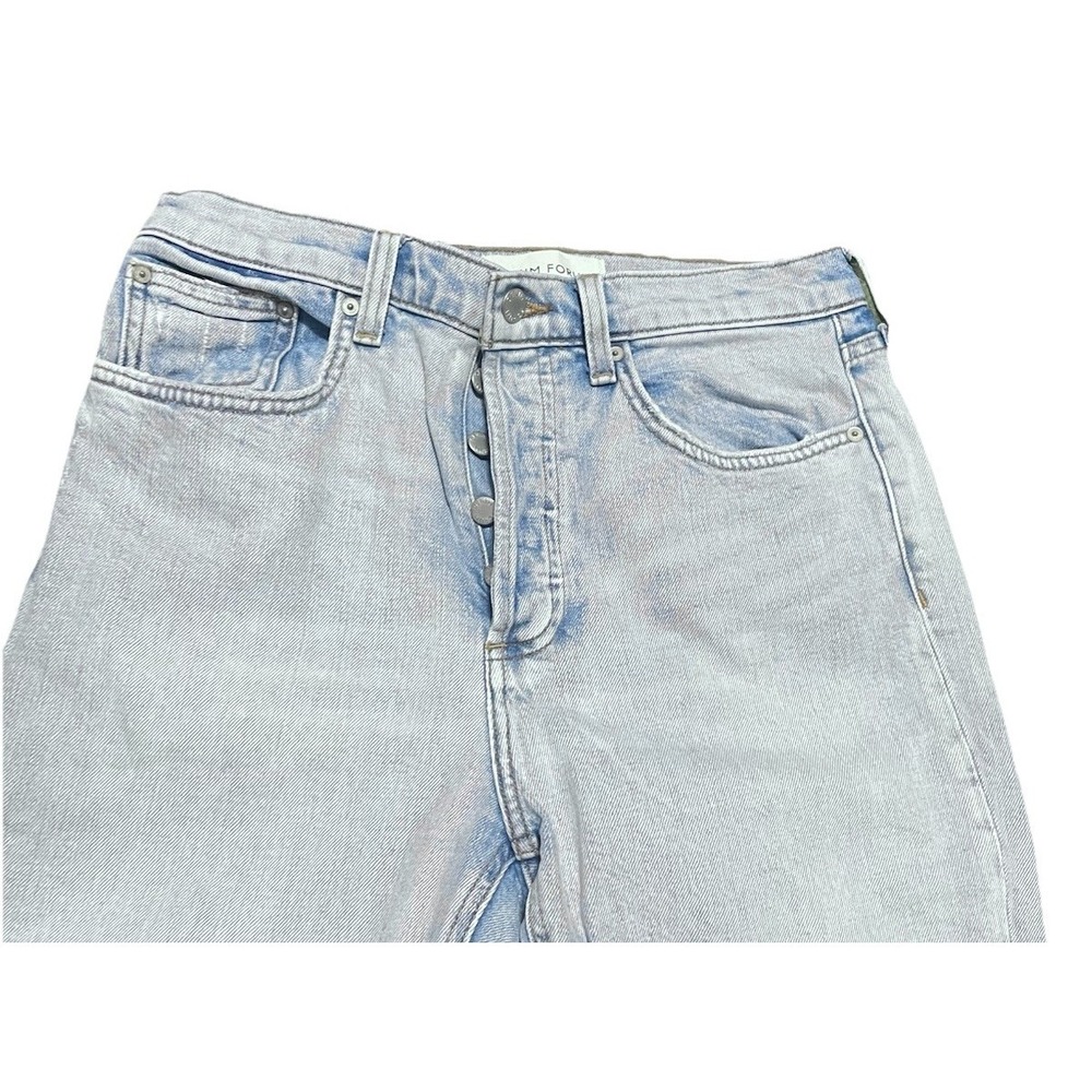Denim Forum The Yoko High Rise Slim Jean Raw Hem‎ Size 29 Comfort Casual Summer - Picture 10 of 14